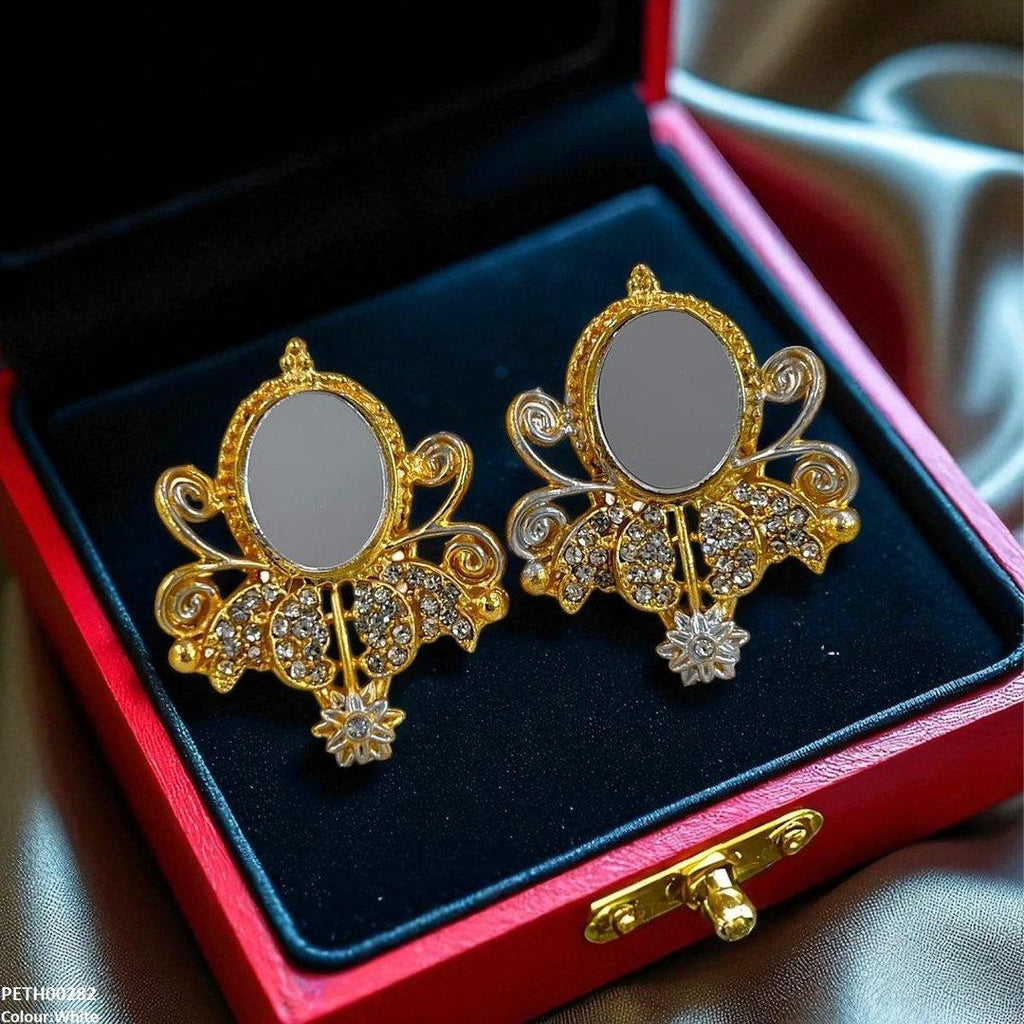 Oval Flower Tops Pair