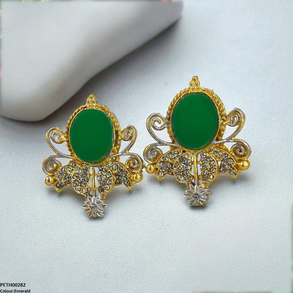 Oval Flower Tops Pair
