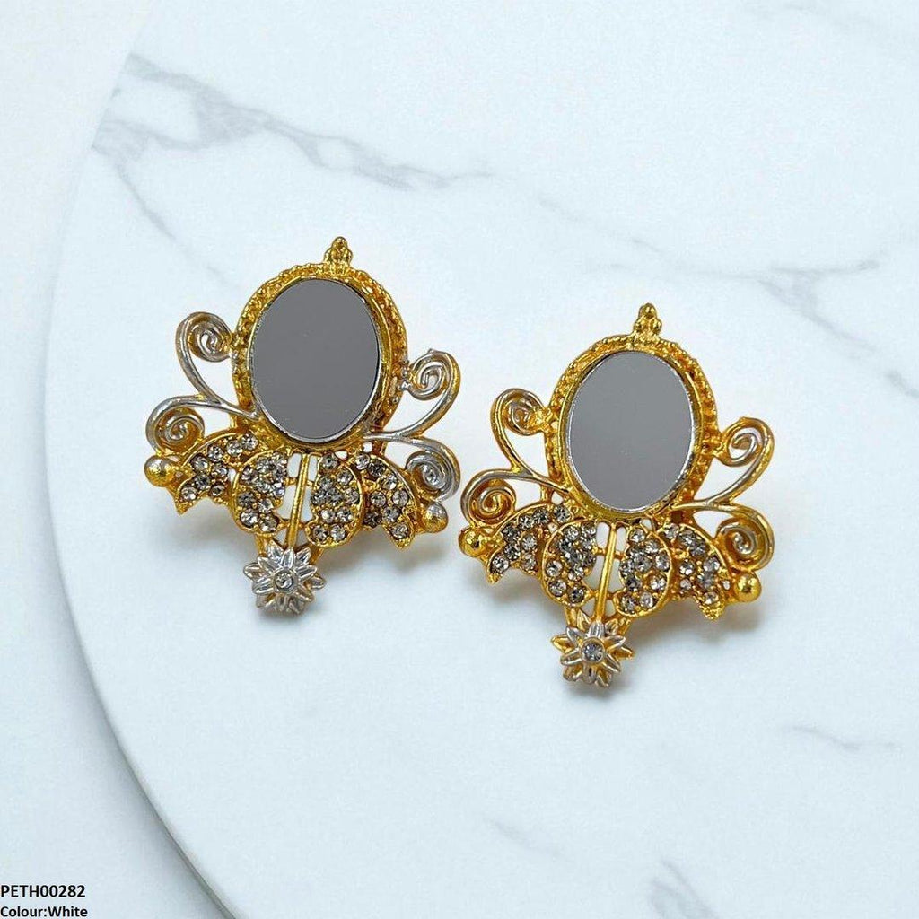 Oval Flower Tops Pair