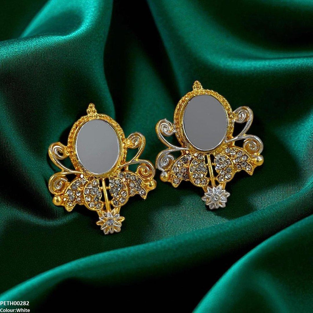 Oval Flower Tops Pair