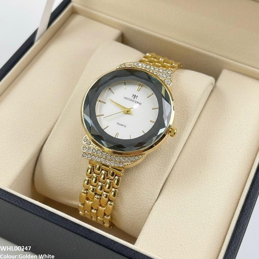 Round Shine Dial Watch