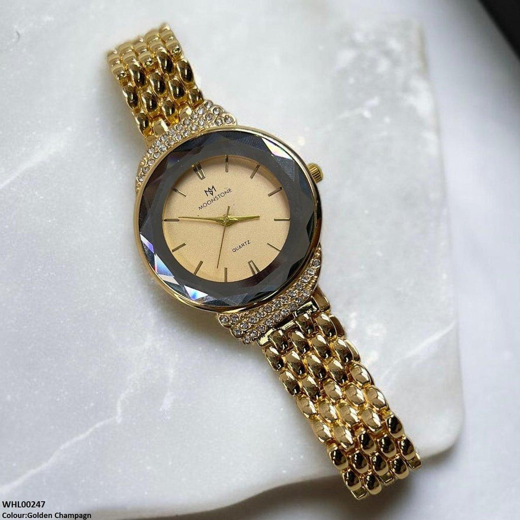 Round Shine Dial Watch