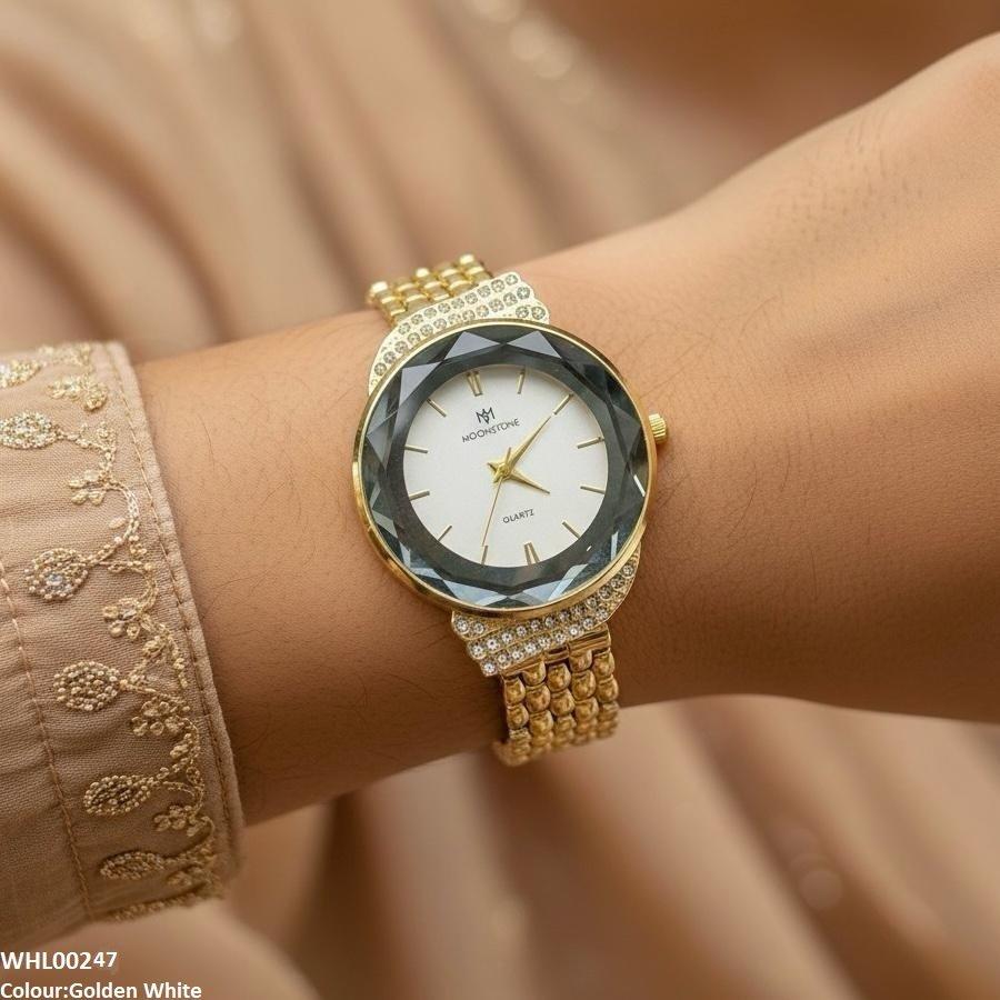 Round Shine Dial Watch