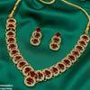 Rectangle Round Necklace Set