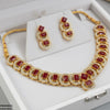 Rectangle Round Necklace Set