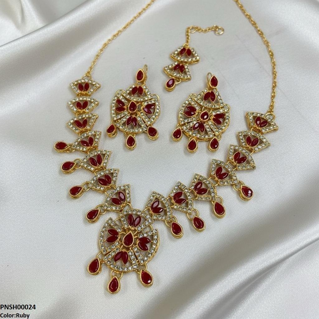 Marquise Tear Drop Necklace Set
