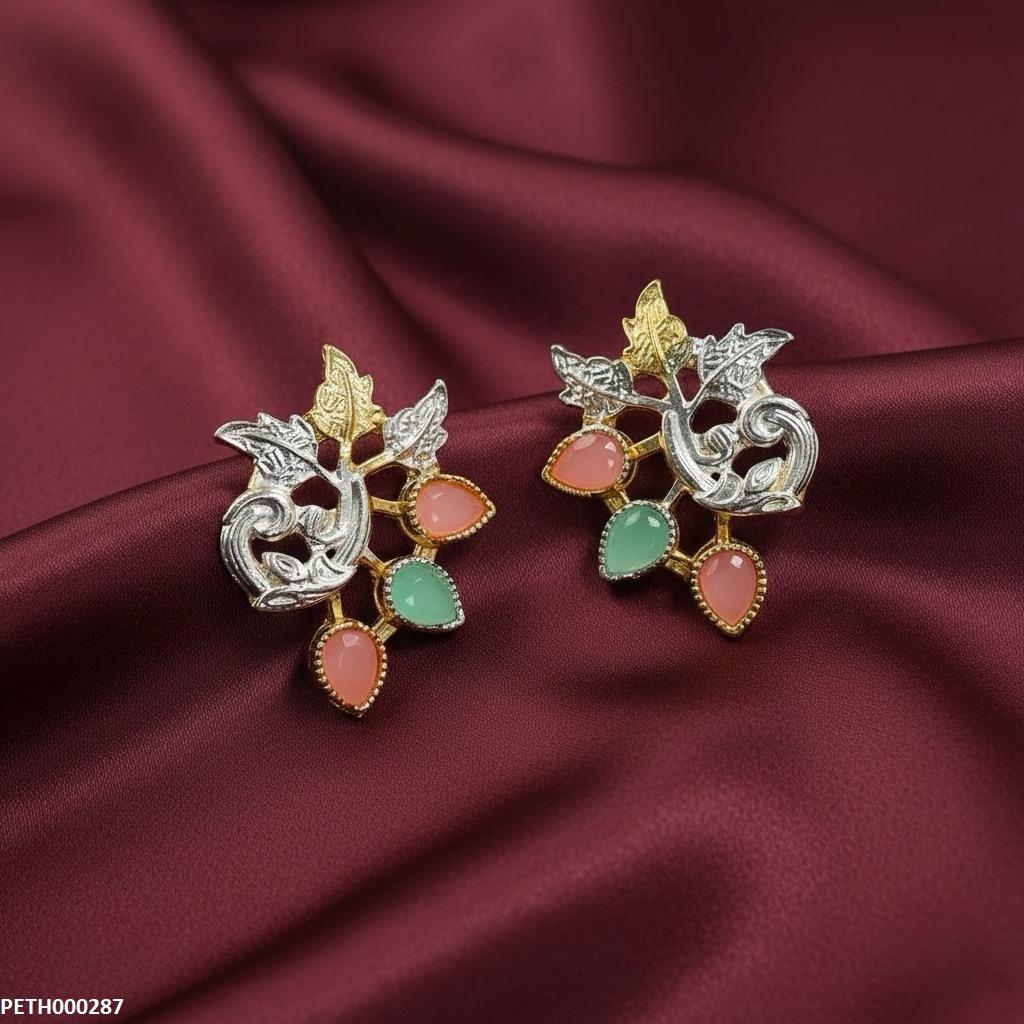 Tear Pink/Mint Leaf Tops Pair