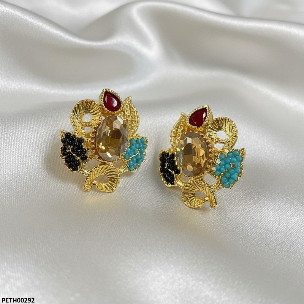 Oval/Tear Leaf Tops Pair