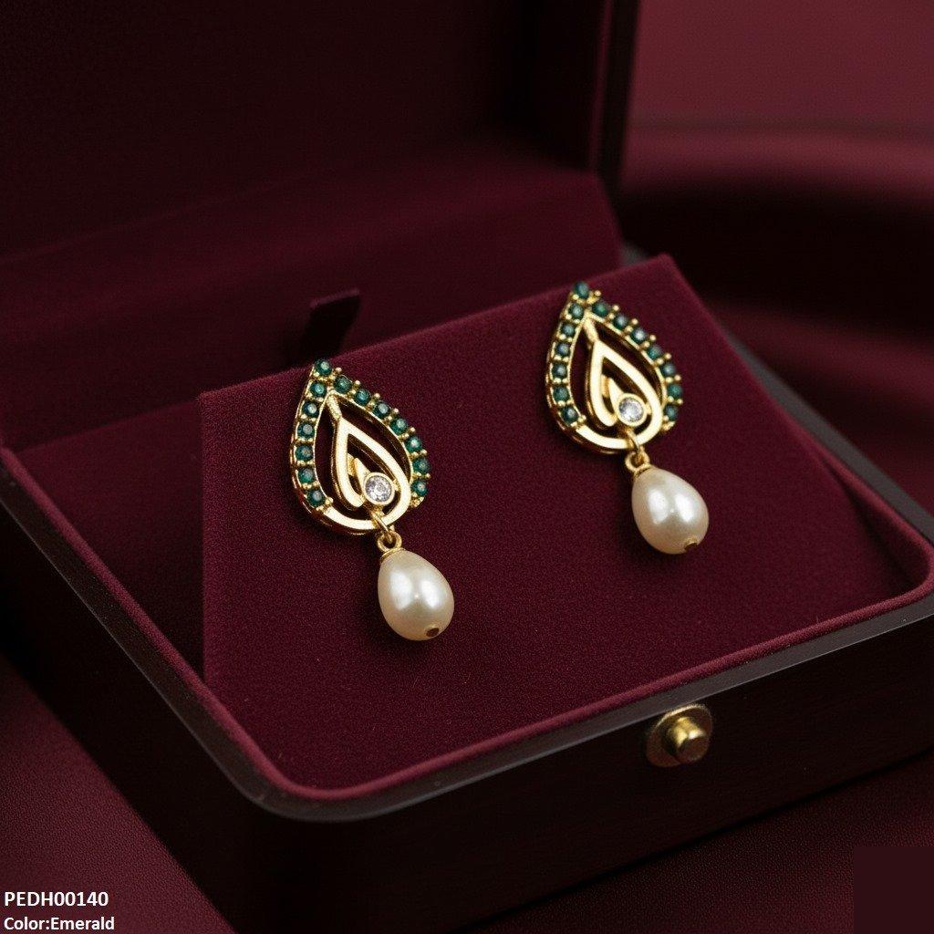 Tear Pearl Drop Earrings