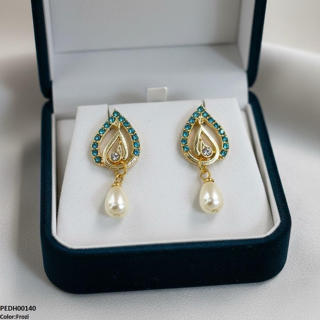 Tear Pearl Drop Earrings