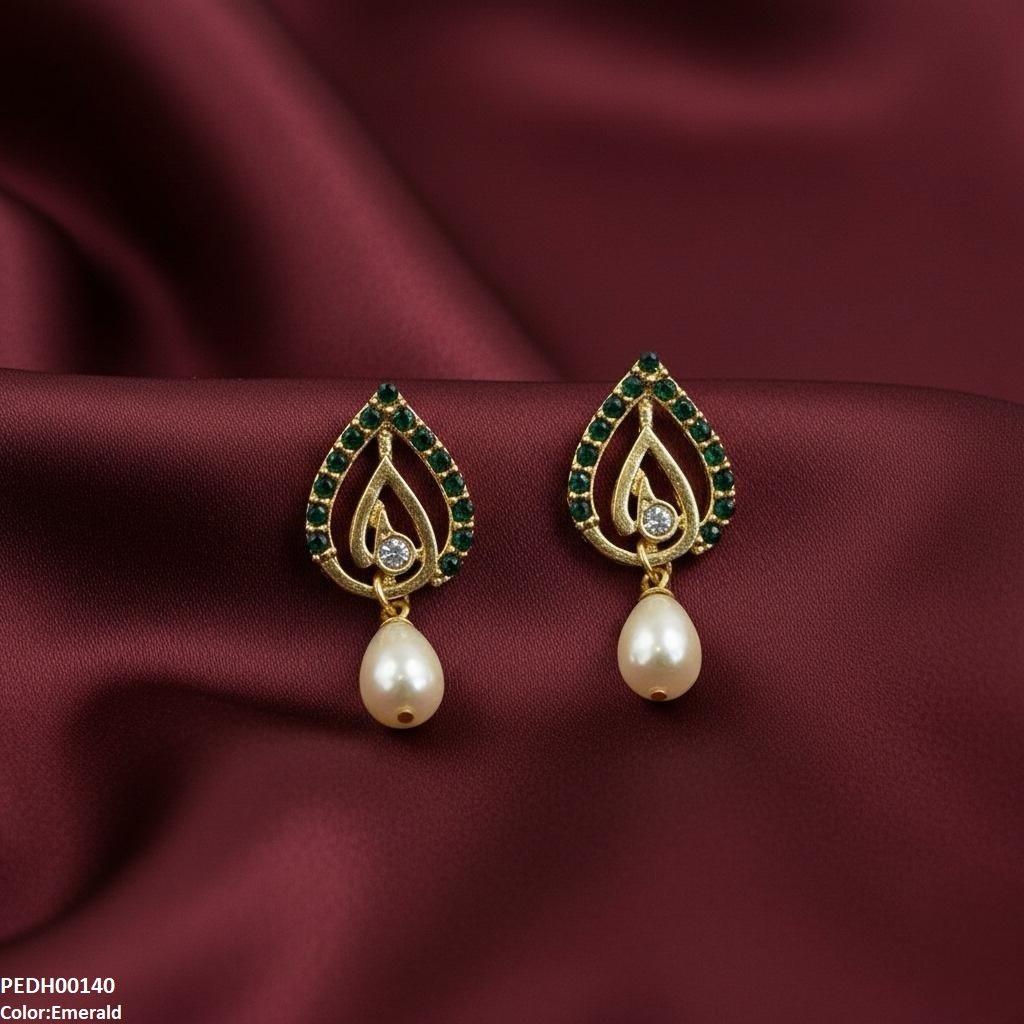 Tear Pearl Drop Earrings