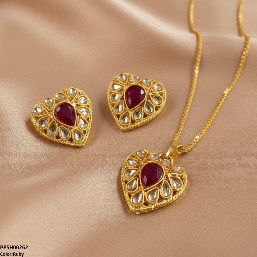 Heart Drop Pedant Set