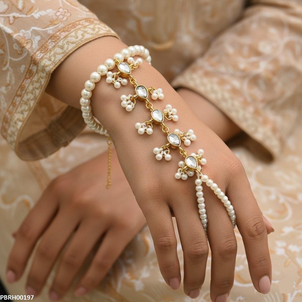 Pearl Flower Angla Bracelet Adjustable