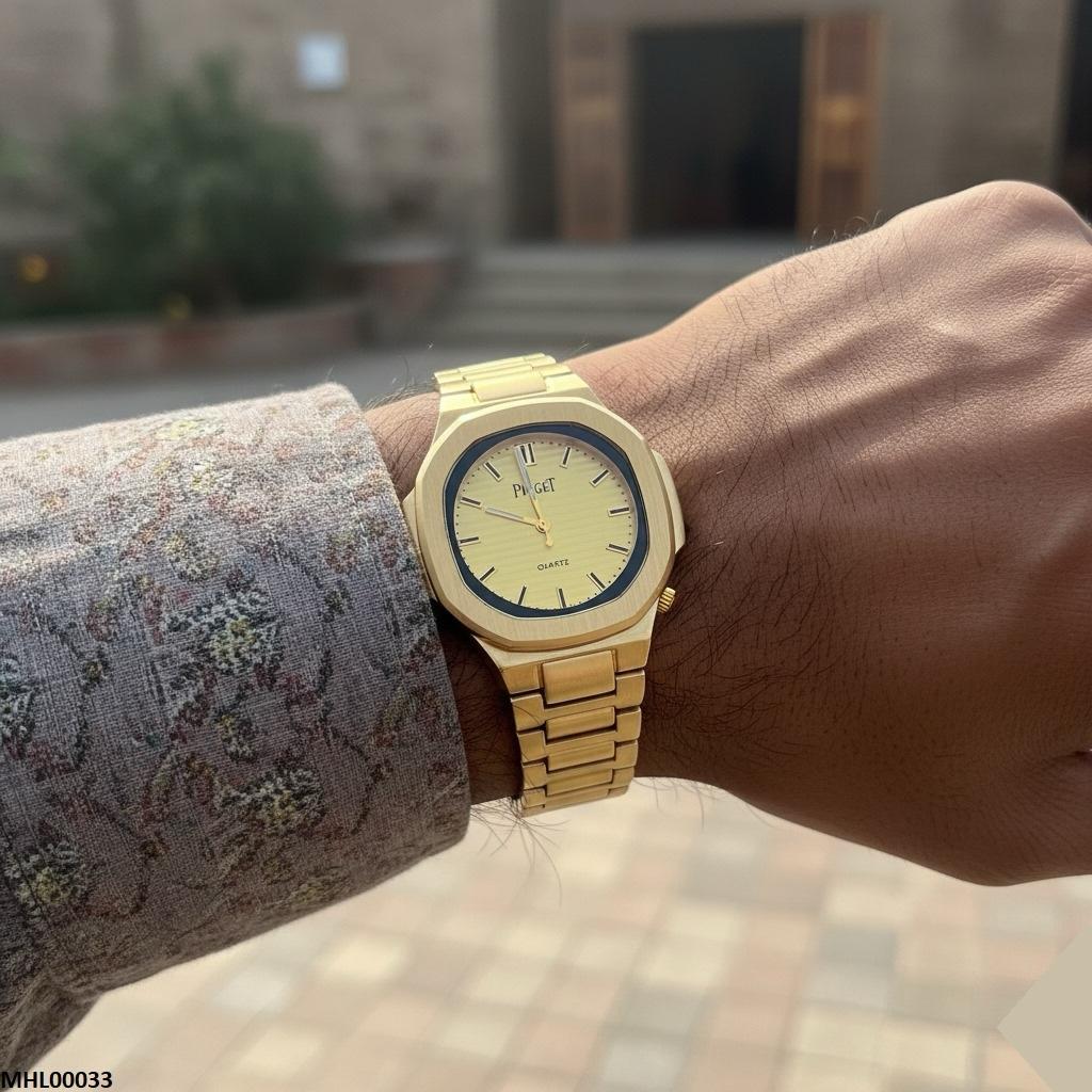 Octagon Champagne Dial Men's Watch