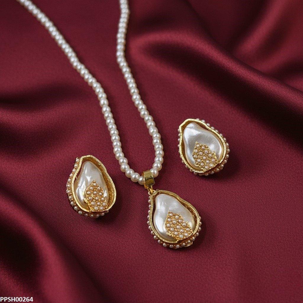 Tear Pearl Drop Pedant Set