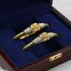 Texture Flower Bangle Set