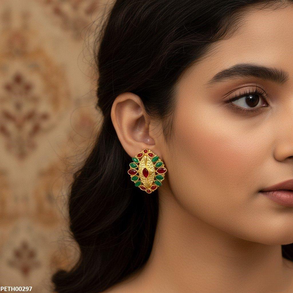 Marquise Stone Tops Pair