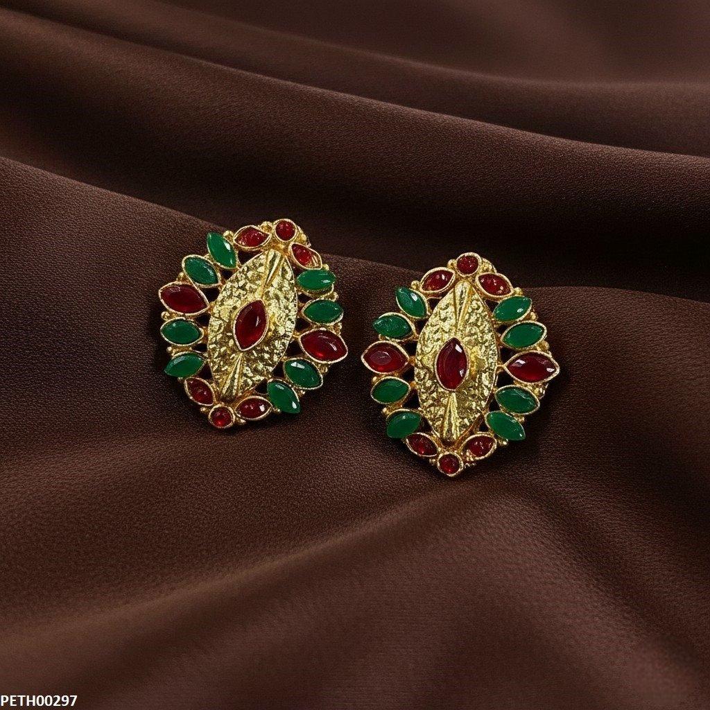 Marquise Stone Tops Pair