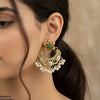 Moon Star Pearl Drop Earrings