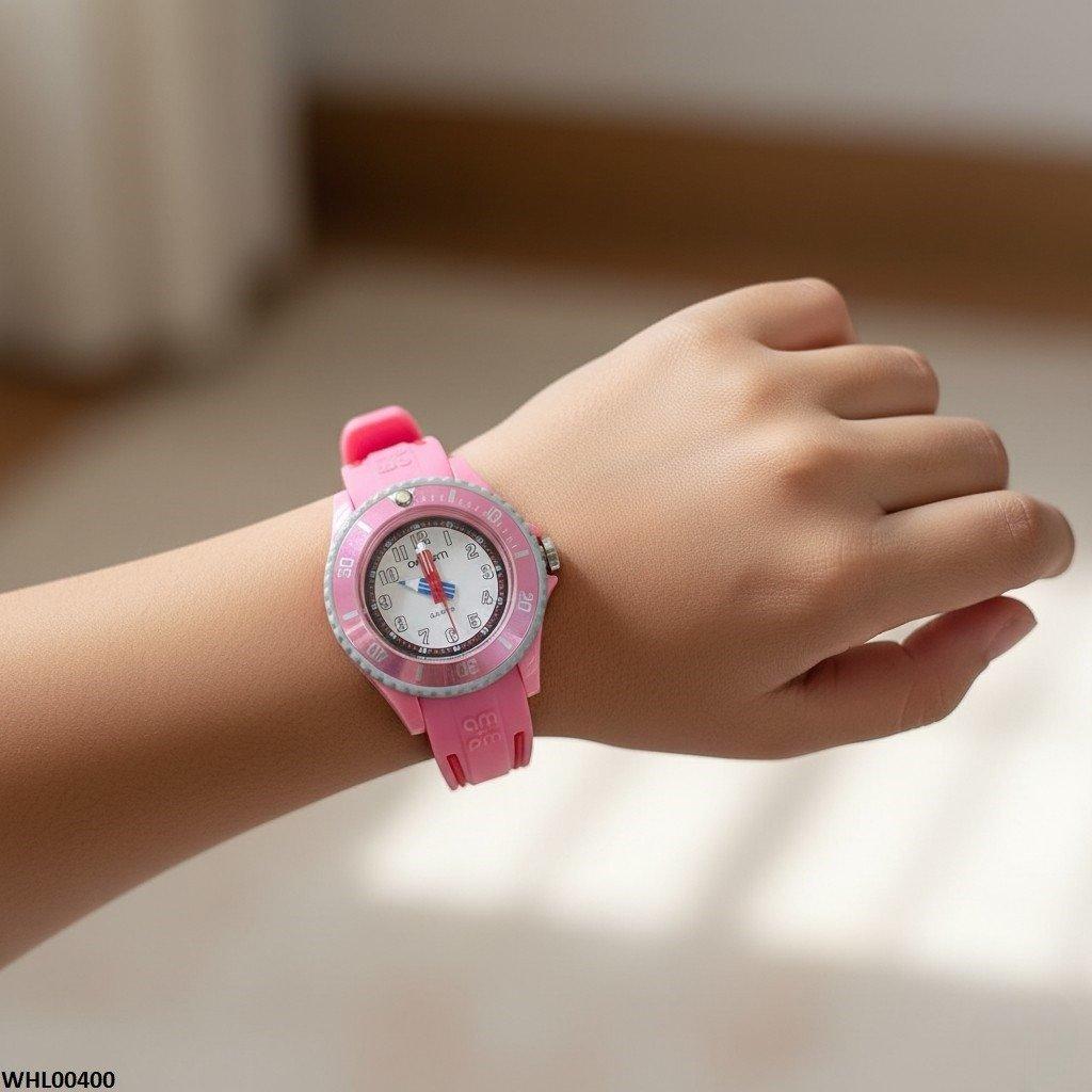 Round Bezel White Dial Kid's Watch