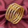 Flower 4 Pcs Of Bangles Set