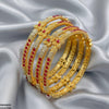 Flower 4 Pcs Of Bangles Set