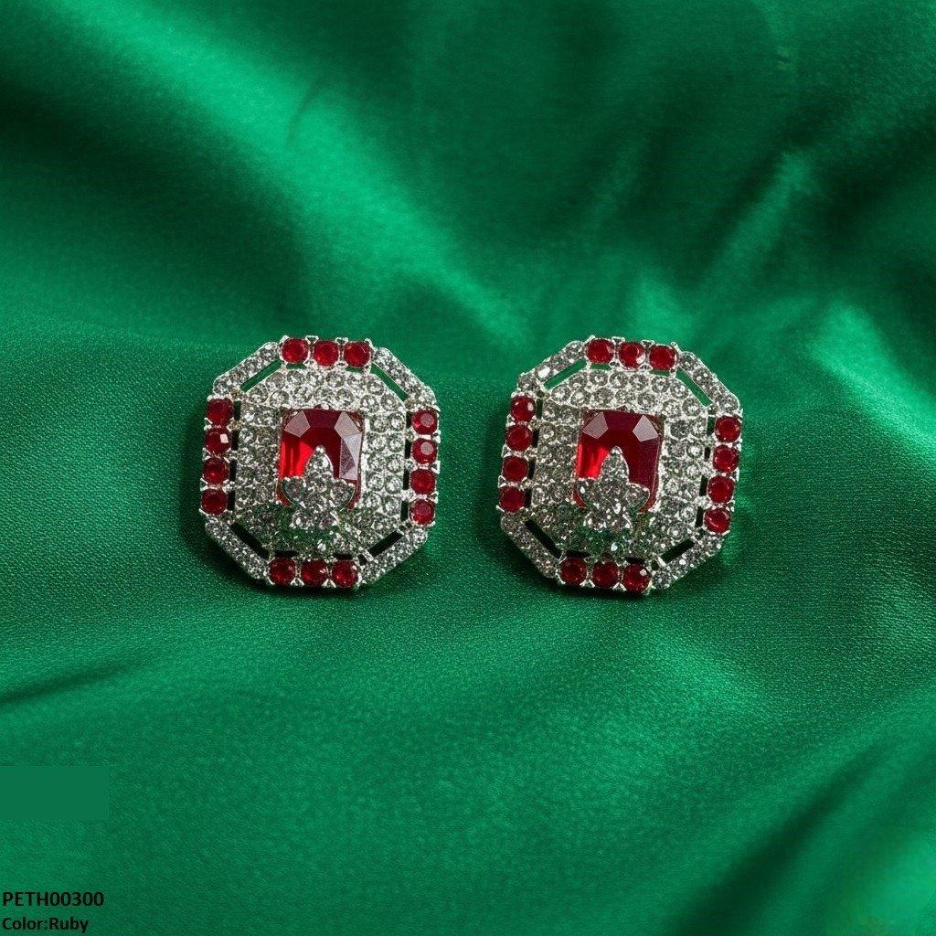 Square/Leaf Tops Pair