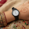 Star White Dial Rubber Strap Women's Watch