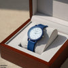 Star White Dial Rubber Strap Women's Watch