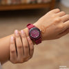 Stone Dial Rubber Strap Women's Watch