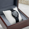 Stone Dial Rubber Strap Women's Watch