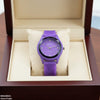 Stone Dial Rubber Strap Women's Watch