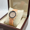 Stone Dial Rubber Strap Women's Watch
