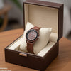 Stone Dial Rubber Strap Women's Watch