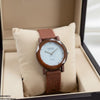 Round Flower Dial Rubber Strap Women's Watch