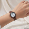 Round Flower Rubber Strap Women's Watch