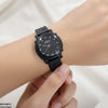 Round Leaf Dial Rubber Strap Women's Watch