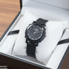 Round Leaf Dial Rubber Strap Women's Watch