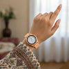 Flower Rubber Strap Women's Watch
