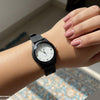 Flower Rubber Strap Women's Watch
