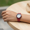 Flower Rubber Strap Women's Watch