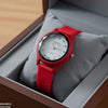Flower Rubber Strap Women's Watch