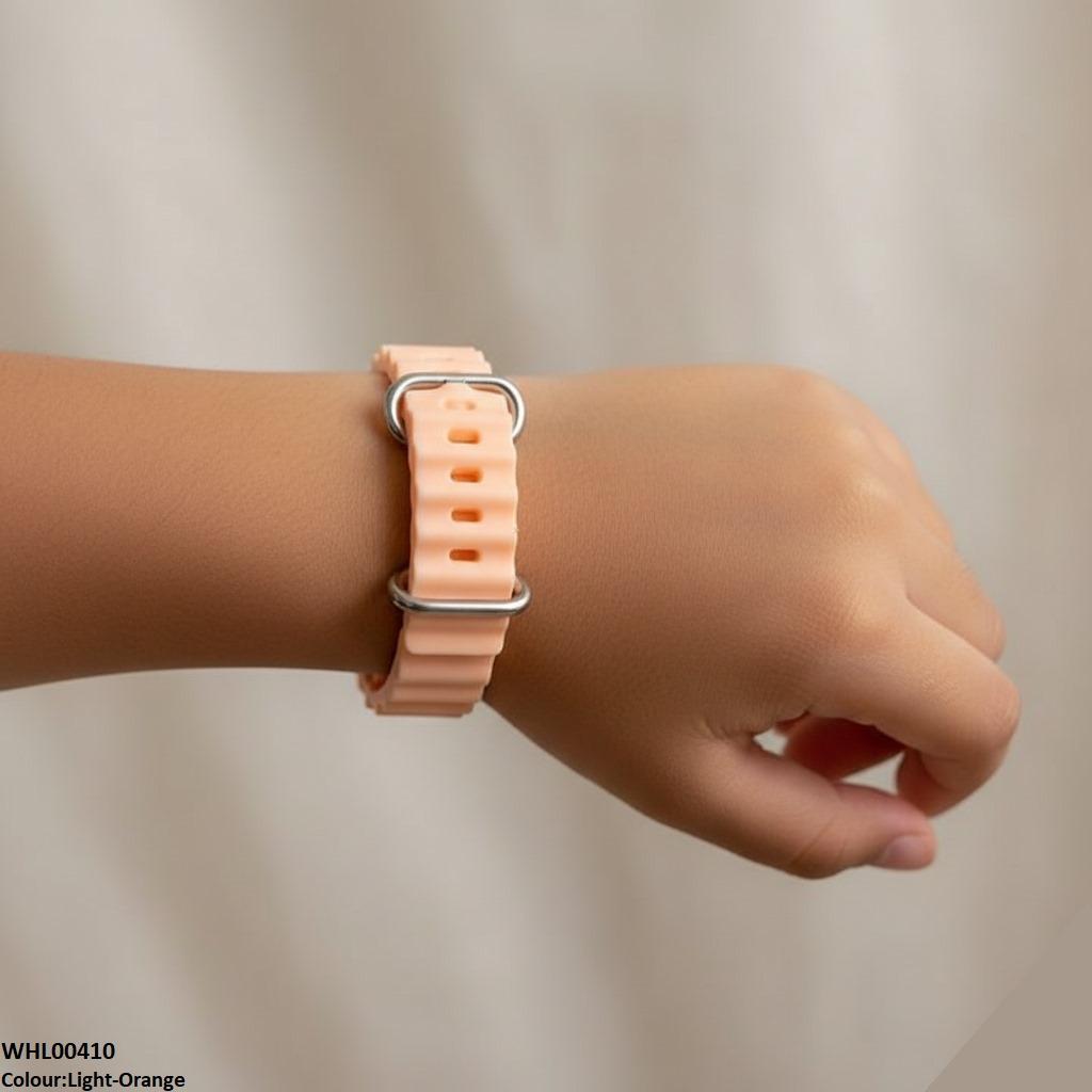 Square Mini Box Dial Rubber Strap Women's Watch