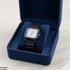 Mini Square Dial Rubber Strap Women's Watch