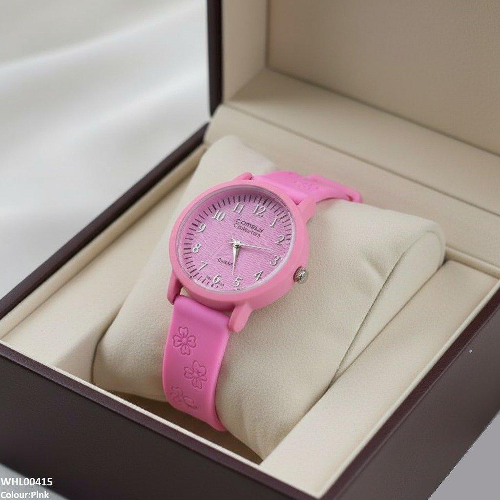 Star Dial Rubber Strap Women's Watch