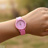 Star Dial Rubber Strap Women's Watch