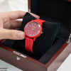 Star Dial Rubber Strap Women's Watch