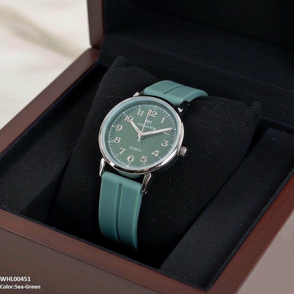 Number's Dial Magnetic Rubber Strap Women's Watch