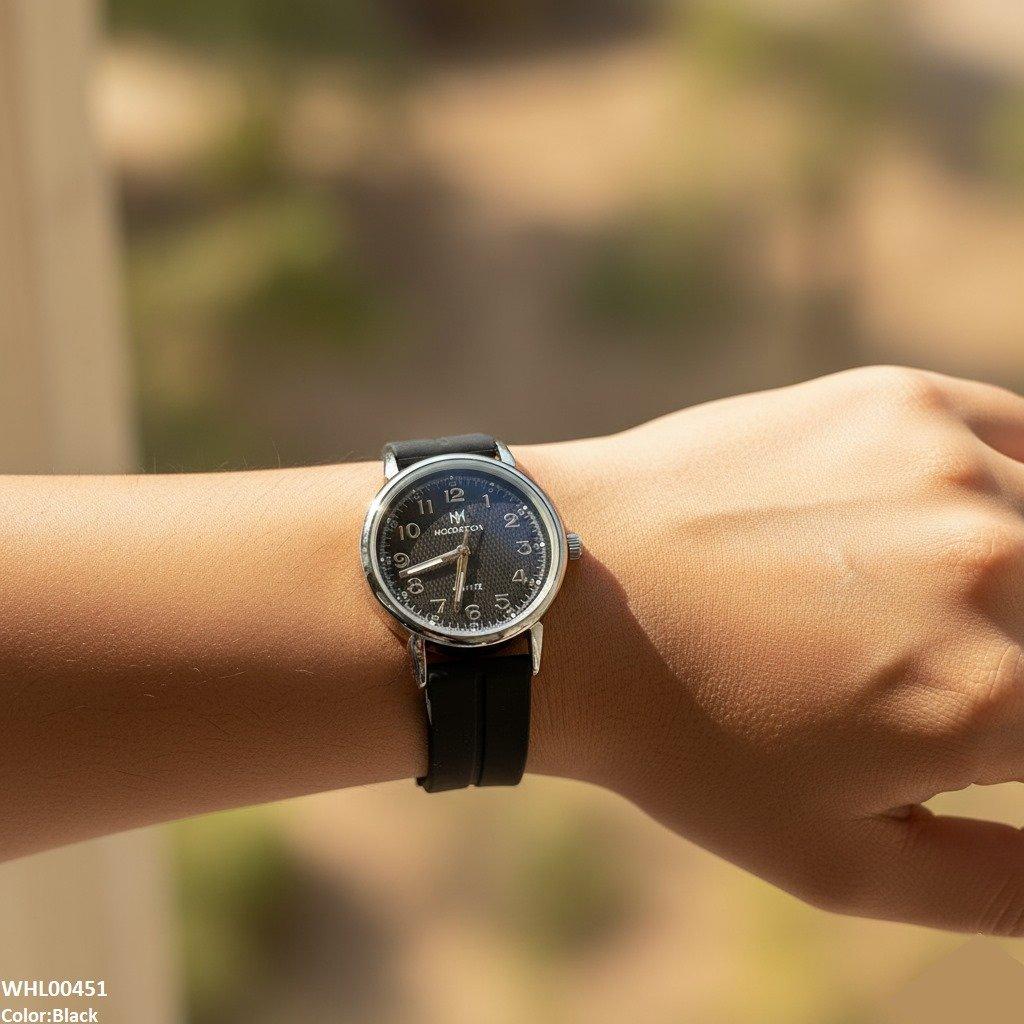 Number's Dial Magnetic Rubber Strap Women's Watch