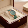 Round Magnetic Rubber Strap Women's Watch